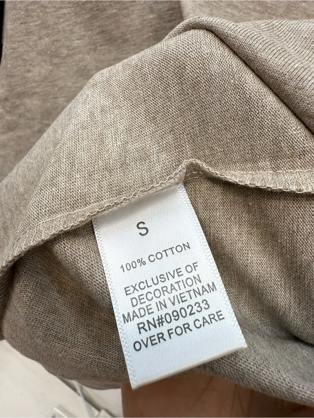 Fear of God Essentials Taupe Graphic Logo Short Sleeve Tee - Picture 7 of 9